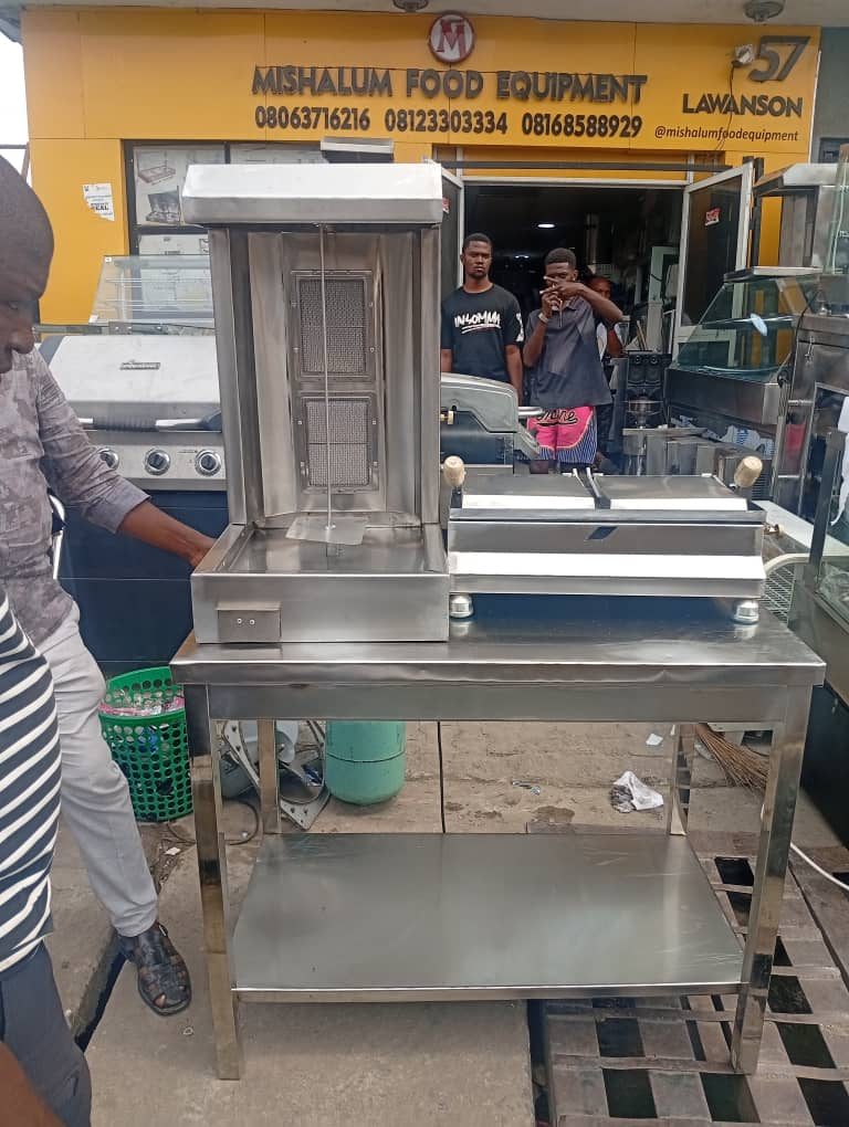Shawarma Machine & Twin Fryer Station