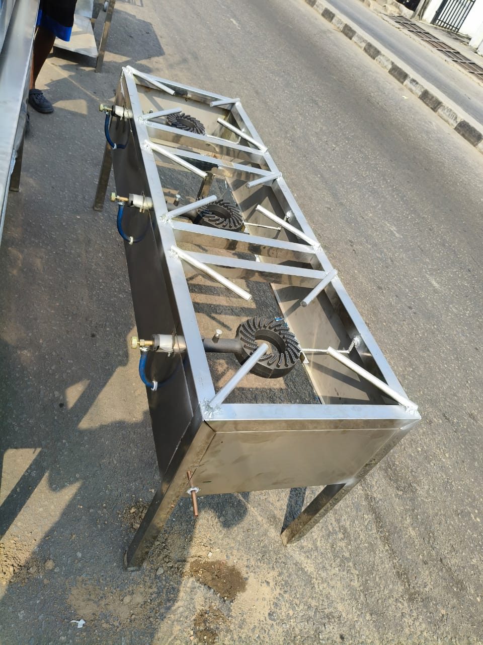 3-Burner Stainless Gas Cooker Range
